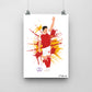 Declan Rice Arsenal Print - DanDesignsGB