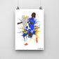 Didier Drogba Chelsea Print - DanDesignsGB