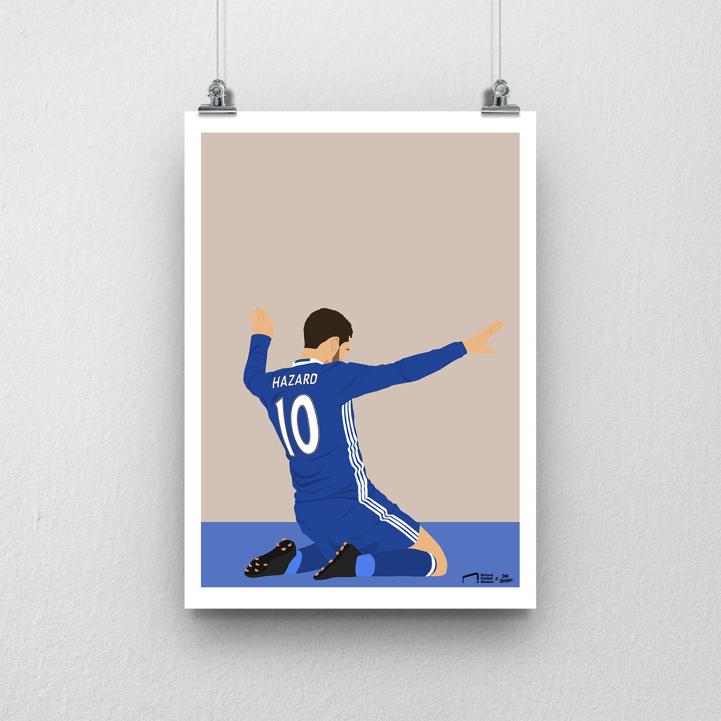 Eden Hazard Chelsea A3 Print - DanDesignsGB