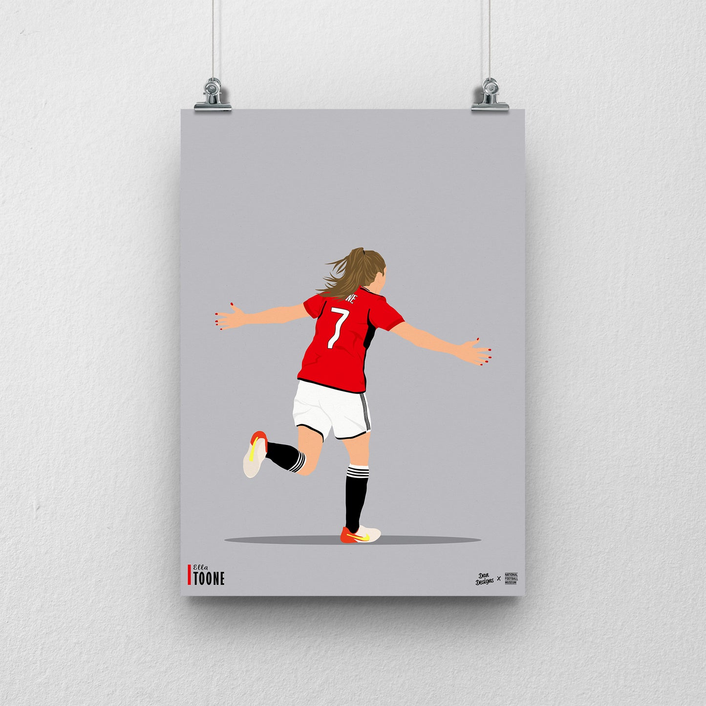 Ella Toone Manchester United - A3 Print - DanDesignsGB