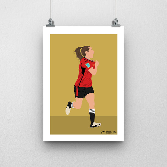 Ella Toone Manchester United Print - DanDesignsGB
