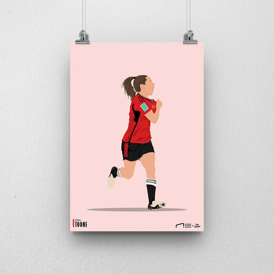 Ella Toone Manchester United Print - DanDesignsGB