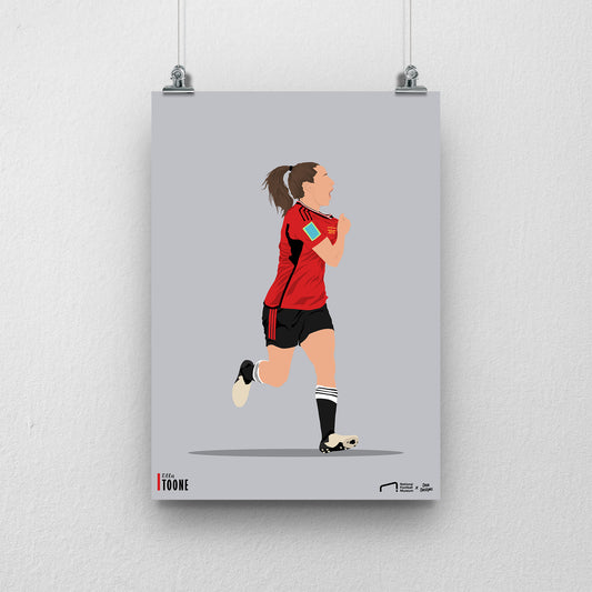 Ella Toone Manchester United Print - DanDesignsGB