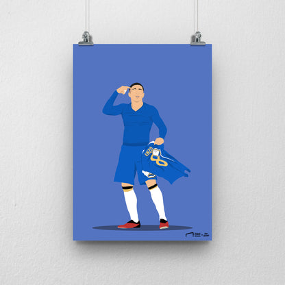 Enzo Fernandez Chelsea Print - DanDesignsGB