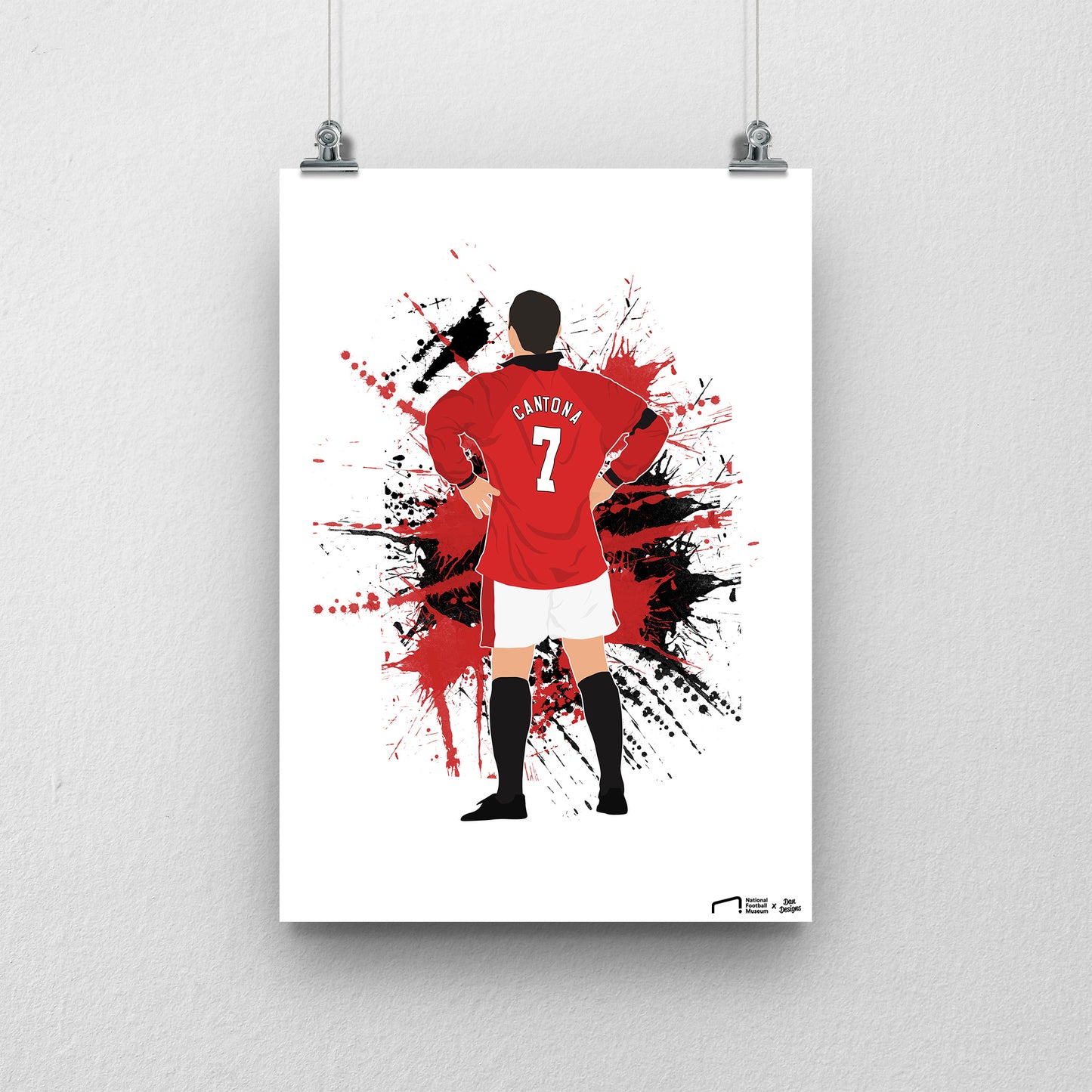 Eric Cantona Print - DanDesignsGB