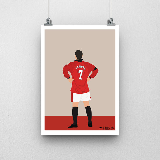 Eric Cantona Print - DanDesignsGB