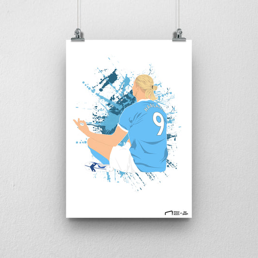 Erling Haaland Print - DanDesignsGB
