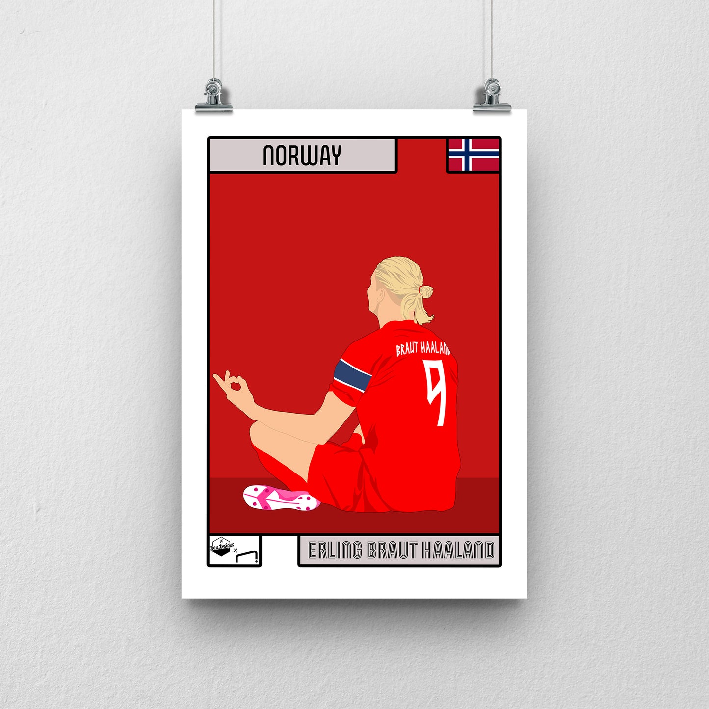 Erling Haaland Norway Print - DanDesignsGB