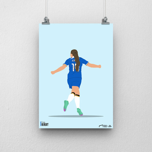 Fran Kirby Chelsea Print - DanDesignsGB