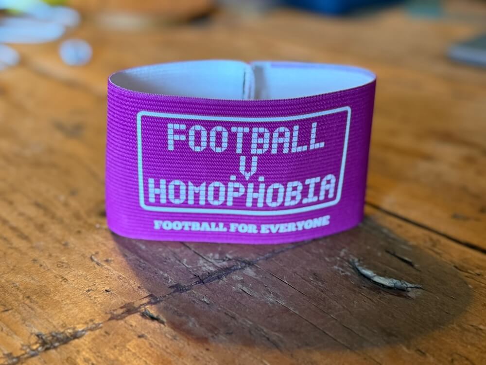 Football v Homophobia Pink Armband
