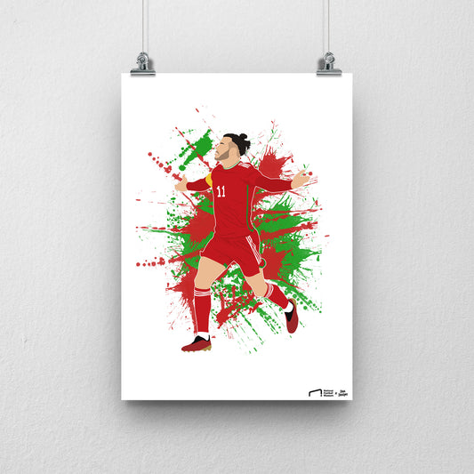 Gareth Bale Wales Print - DanDesignsGB