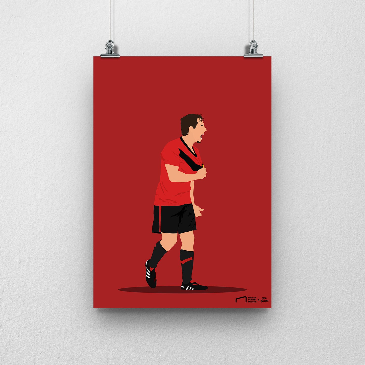 Gary Neville Print - DanDesignsGB