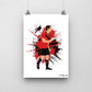 Gary Neville Print - DanDesignsGB