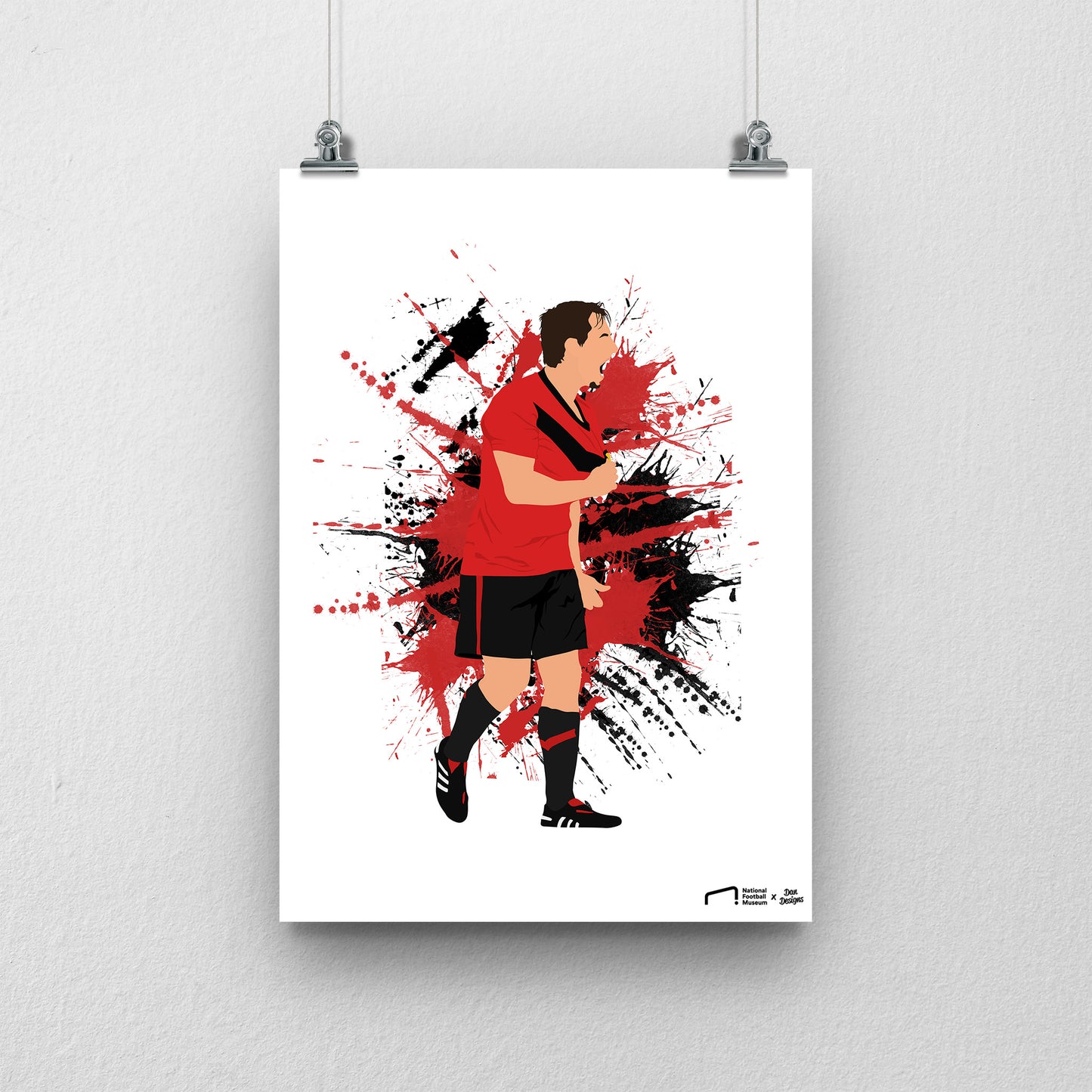 Gary Neville Print - DanDesignsGB