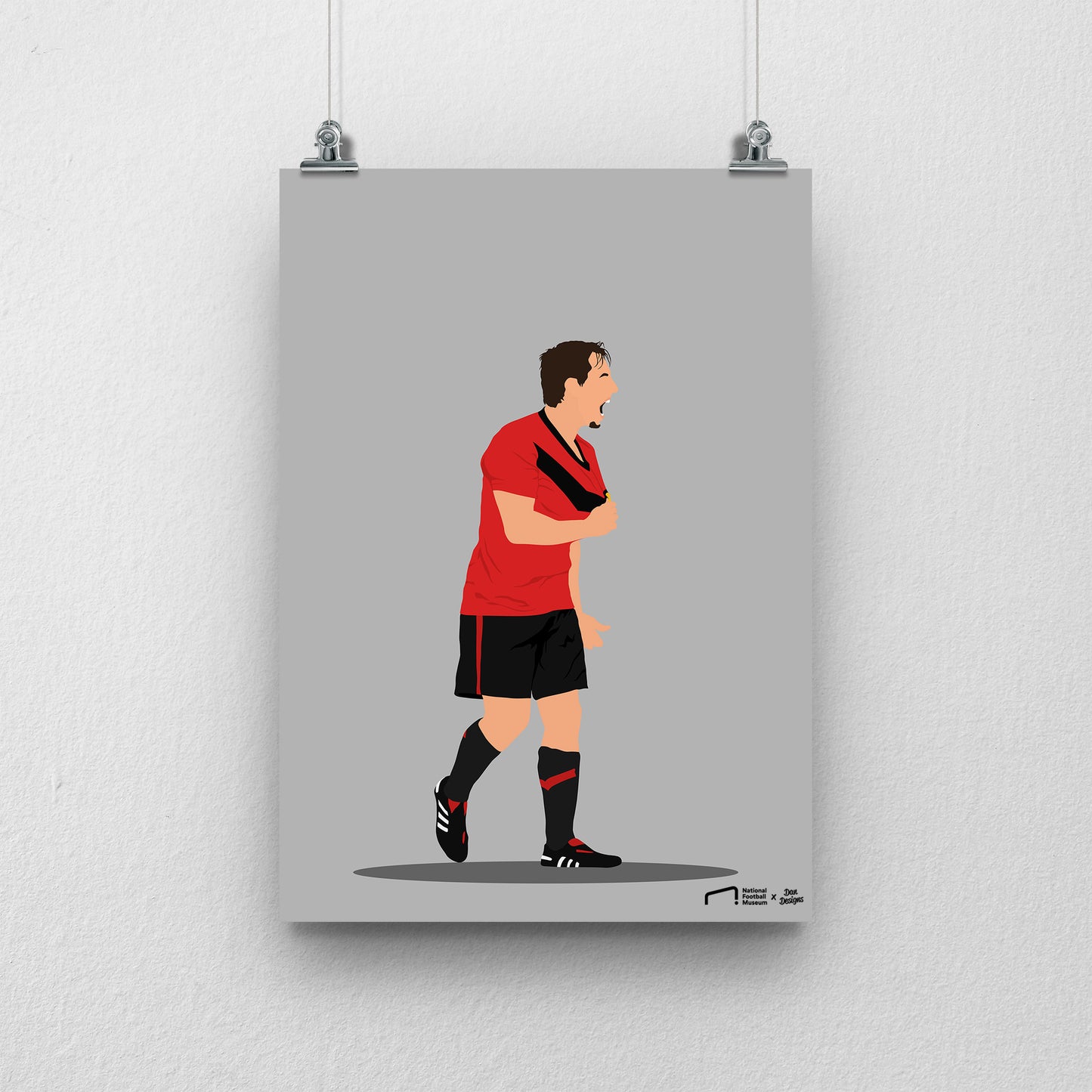 Gary Neville Print - DanDesignsGB