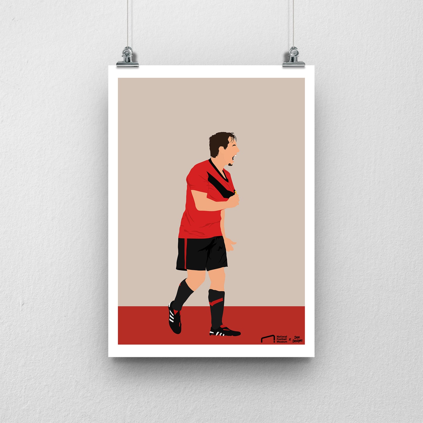 Gary Neville Print - DanDesignsGB