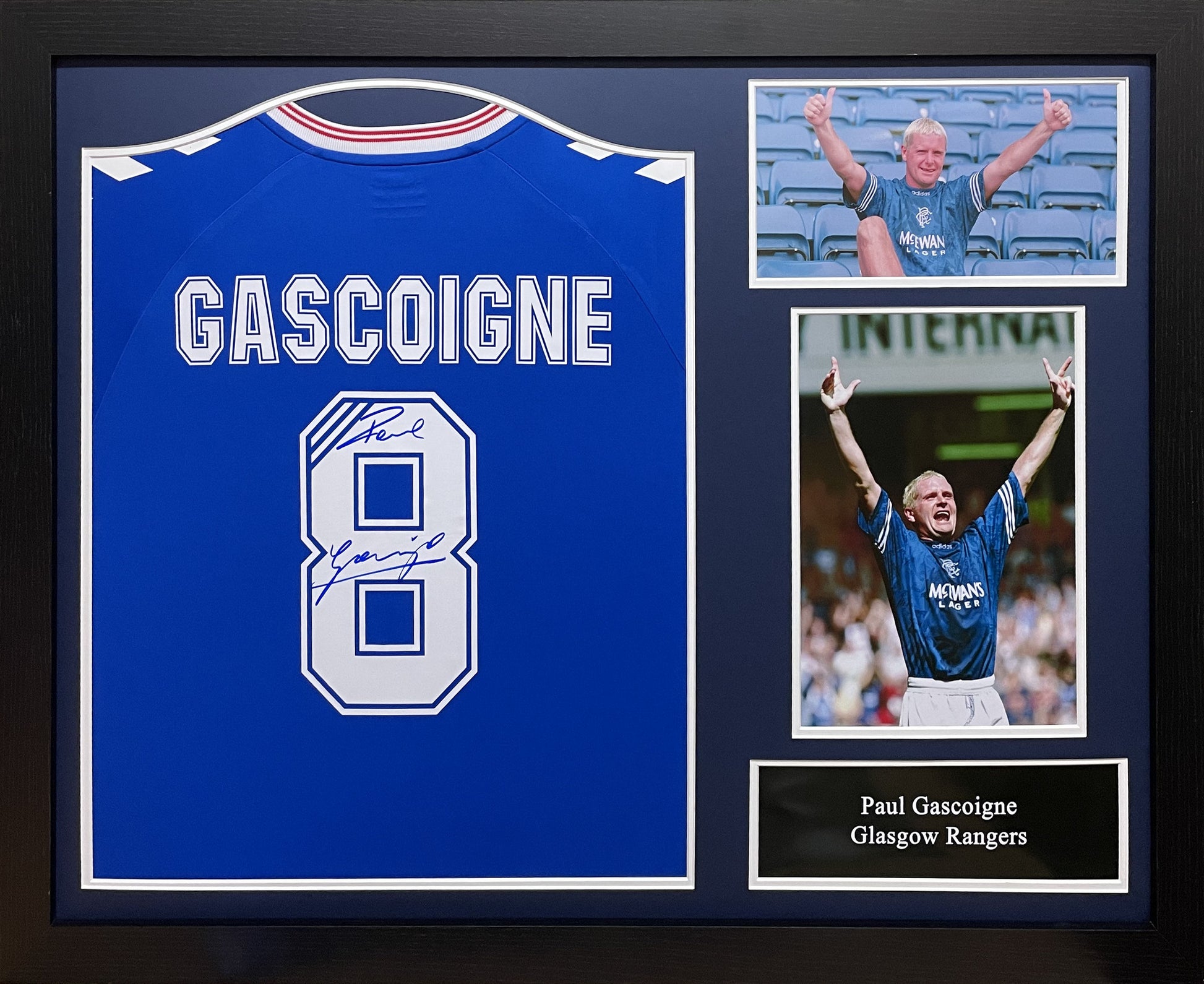 Paul “Gazza” Gascoigne Rangers Signed Shirt