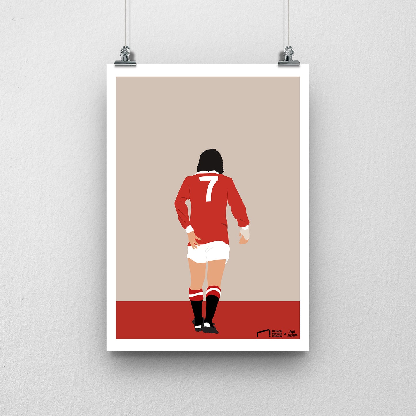 George Best Print - DanDesignsGB