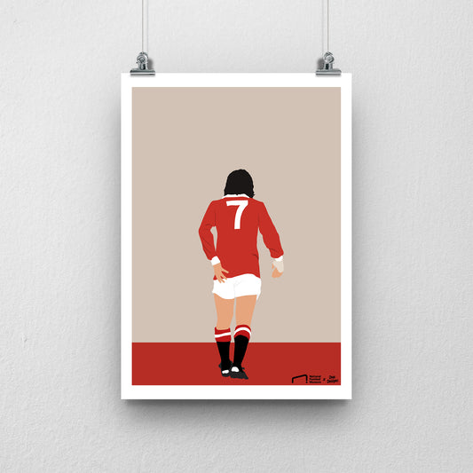 George Best Print - DanDesignsGB