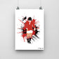 George Best Print - DanDesignsGB