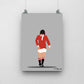 George Best Print - DanDesignsGB