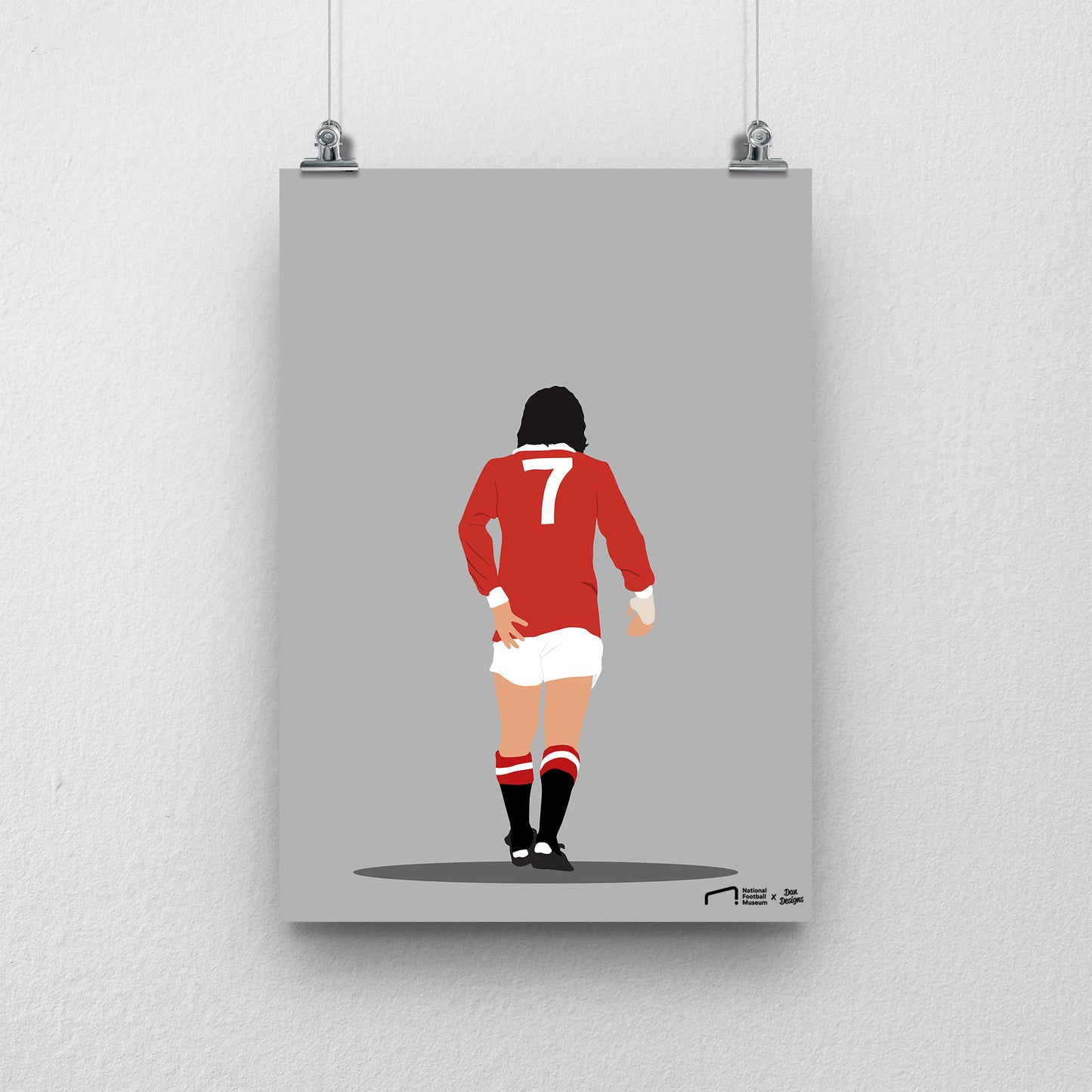 George Best Print - DanDesignsGB