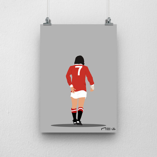 George Best Print - DanDesignsGB