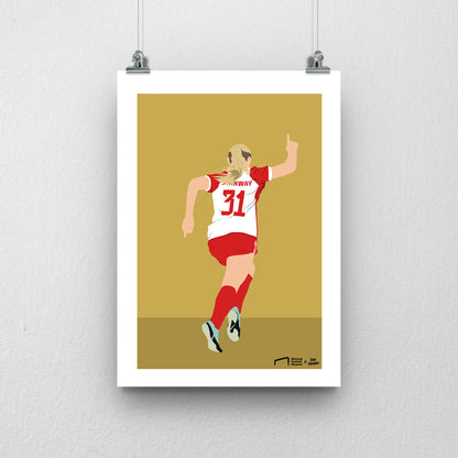 Georgia Stanway Bayern Munich Print - DanDesignsGB