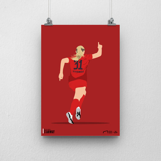 Georgia Stanway Bayern Munich Print - DanDesignsGB