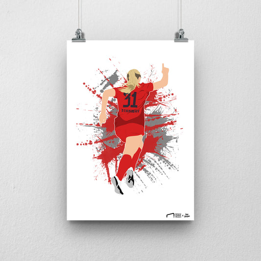 Georgia Stanway Bayern Munich Print - DanDesignsGB