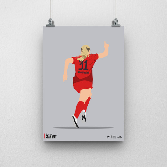 Georgia Stanway Bayern Munich Print - DanDesignsGB