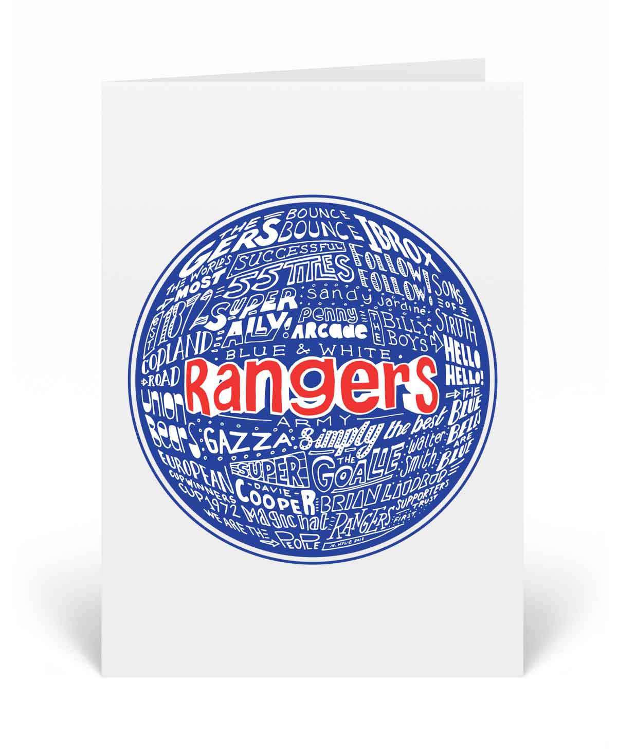 Sketch Book - Glasgow Rangers Card