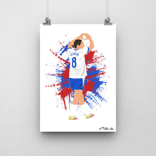 Grace Clinton EURO A3 EURO 2025 Art Print - DanDesignsGB