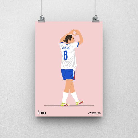 Grace Clinton EURO A3 EURO 2025 Art Print - DanDesignsGB