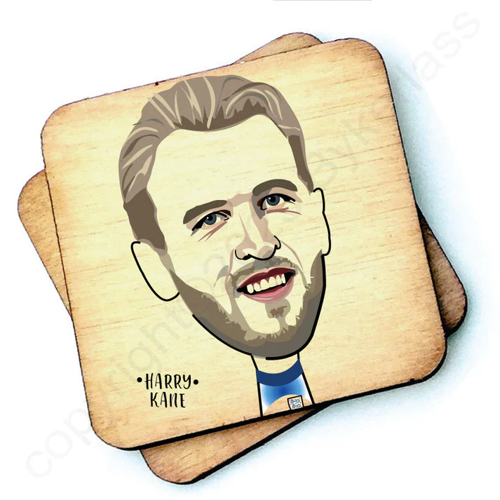 Harry Kane Wooden Coasters