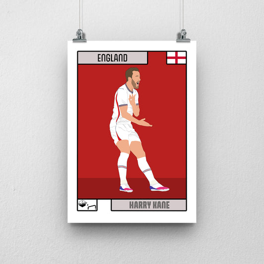 Harry Kane England Print - DanDesignsGB