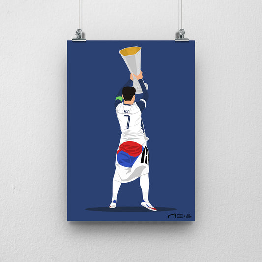 Son Heung-Min A3 Print - DanDesignsGB