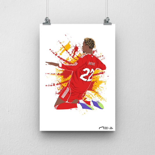 Hugo Ekitike Print - DanDesignsGB