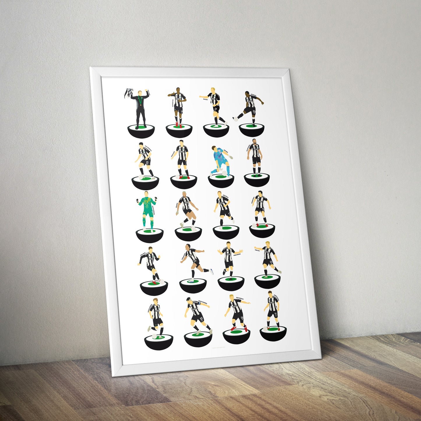 Newcastle Champions 2025 Subbuteo Print