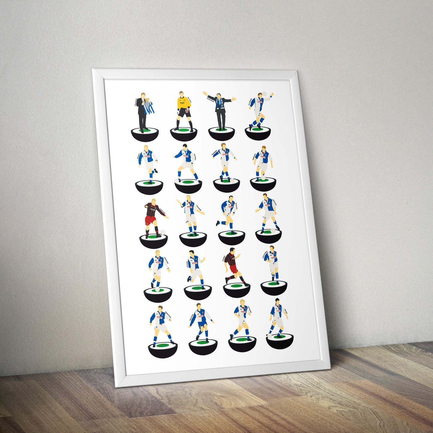 Blackburn Rovers Champions 95' Subbuteo Print