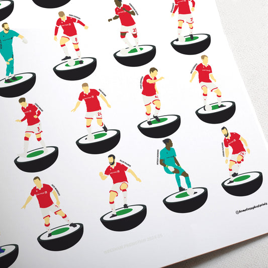 Wrexham 24-25 Subbuteo Print