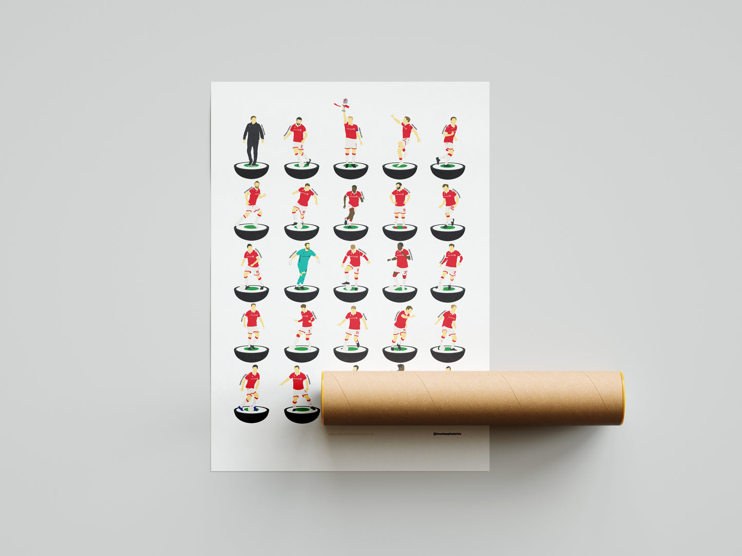 Wrexham 24-25 Subbuteo Print