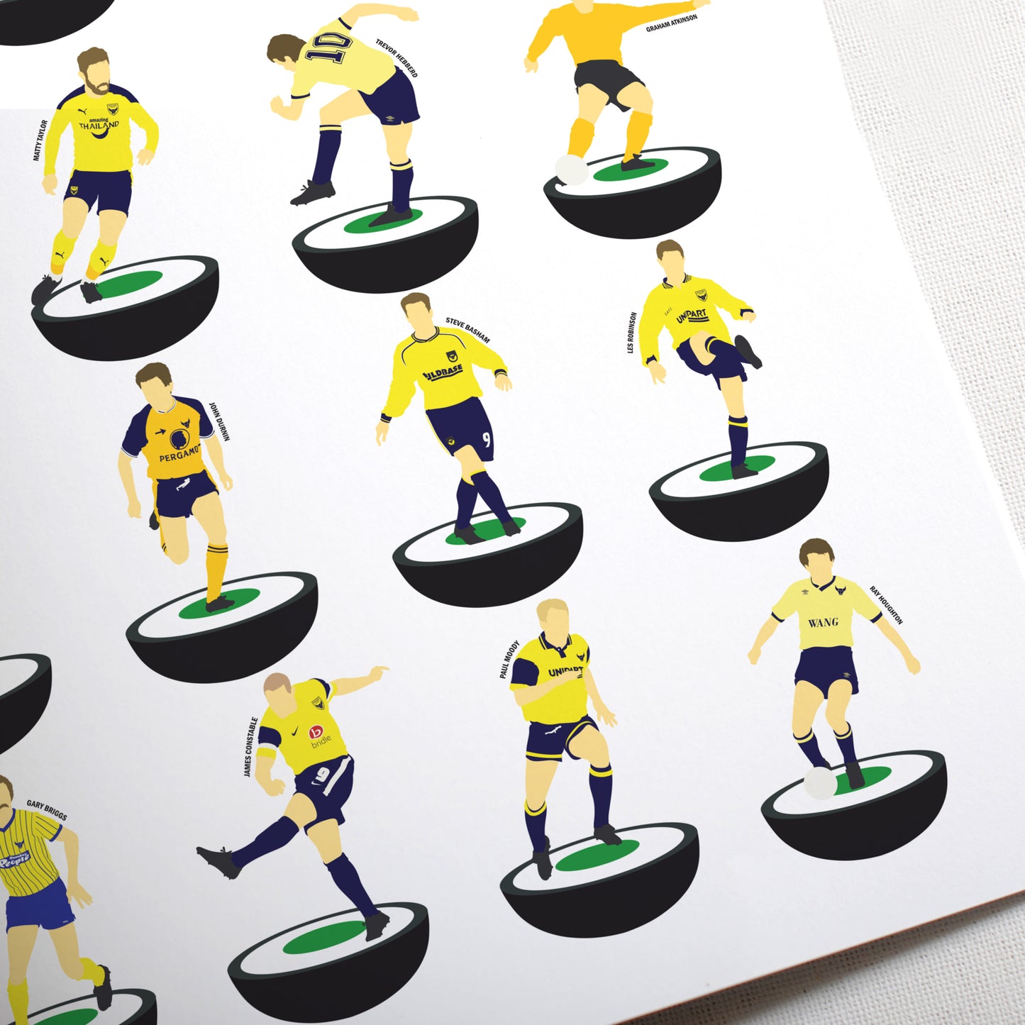 Oxford United Subbuteo Print