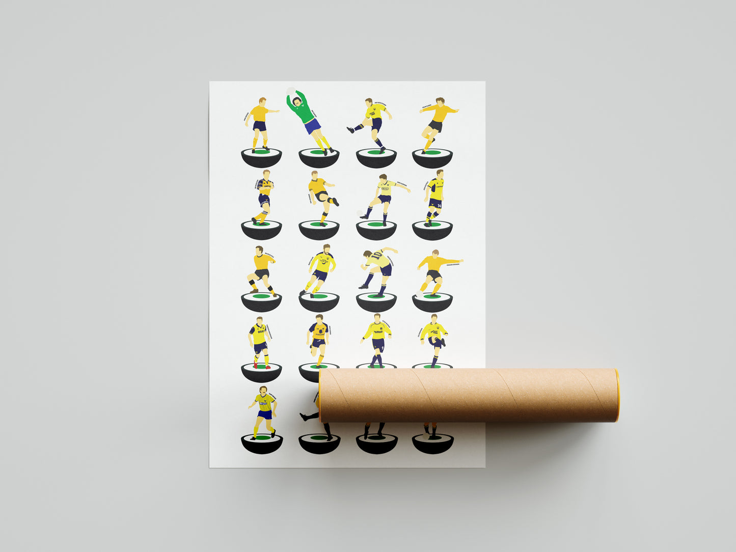 Oxford United Subbuteo Print