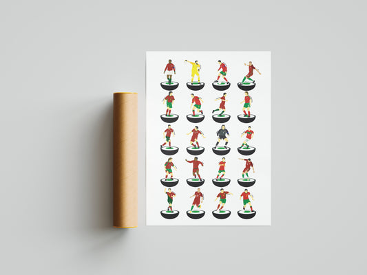 Portugal Legends Subbuteo Print