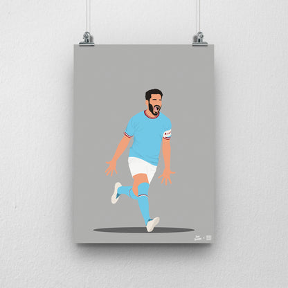 SALE - Gundogan A3 Print - DanDesignsGB