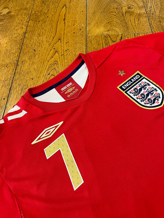 2008 England Away Shirt - Beckham 7