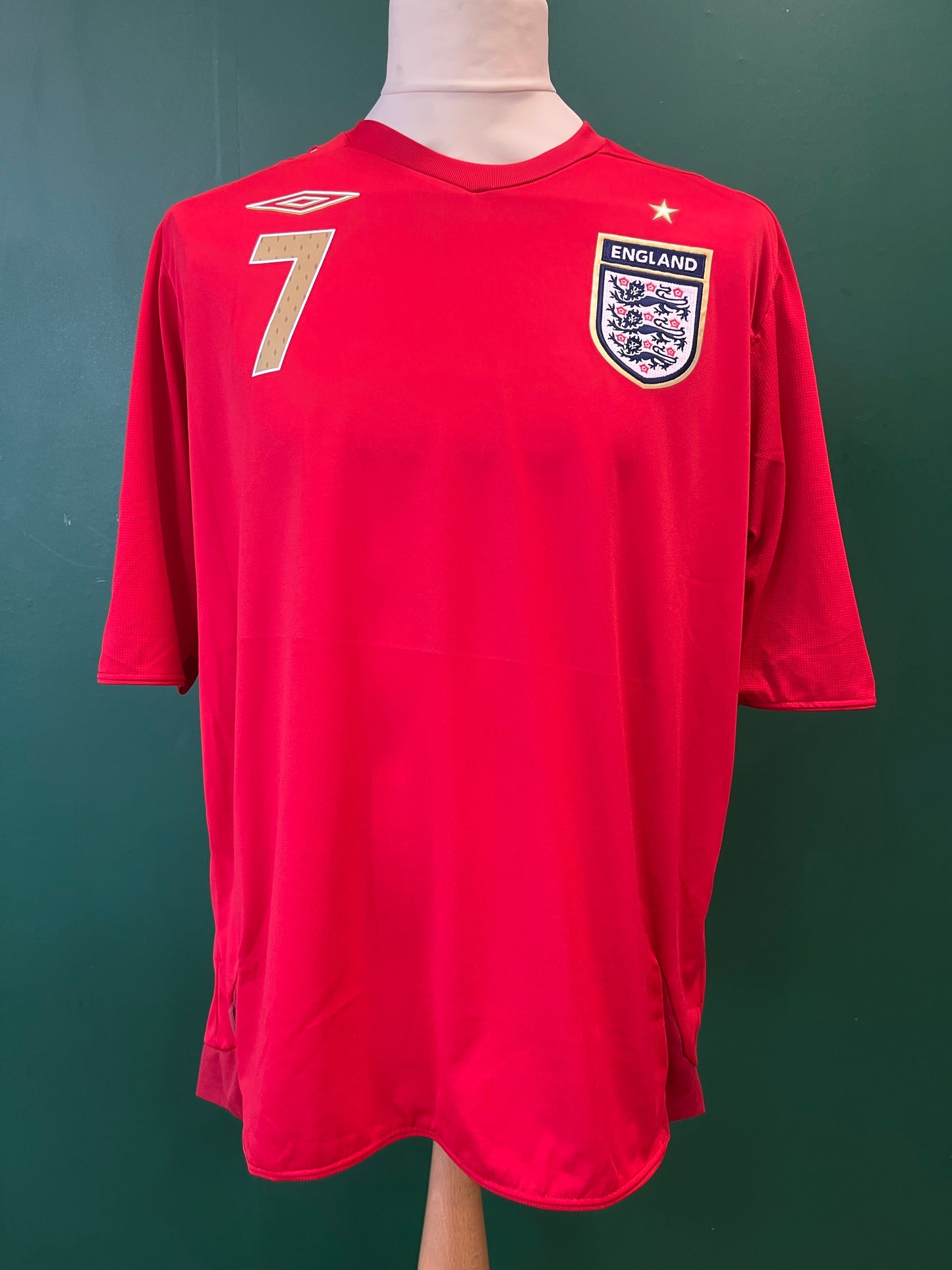 2008 England Away Shirt - Beckham 7
