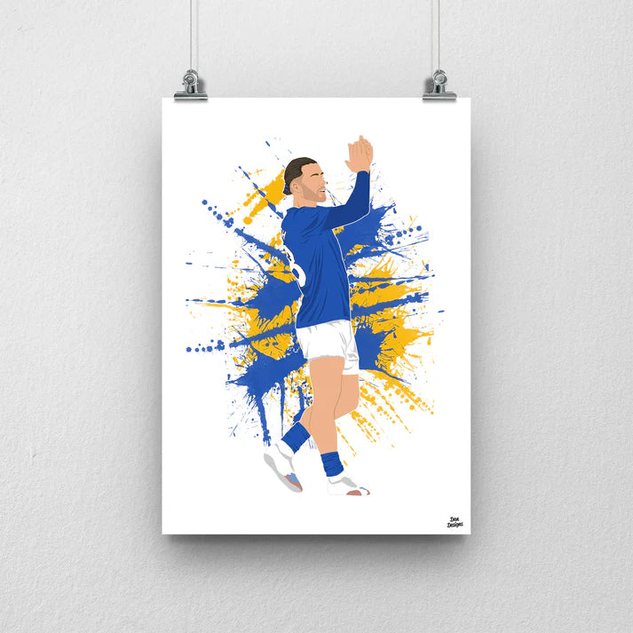 Jack Grealish Everton Print - DanDesignsGB