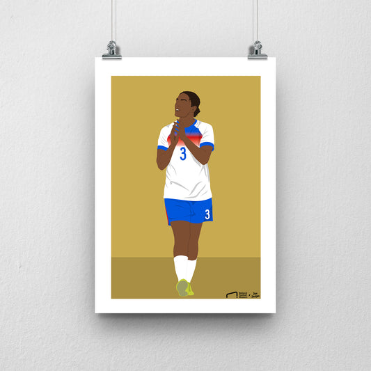 Jess Carter EURO A3 EURO 2025 Art Print - DanDesignsGB
